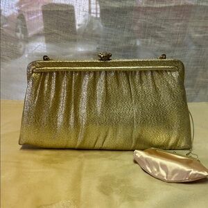 Glamorous Gold Evening Clutch by HL USA (Herbert Levine)